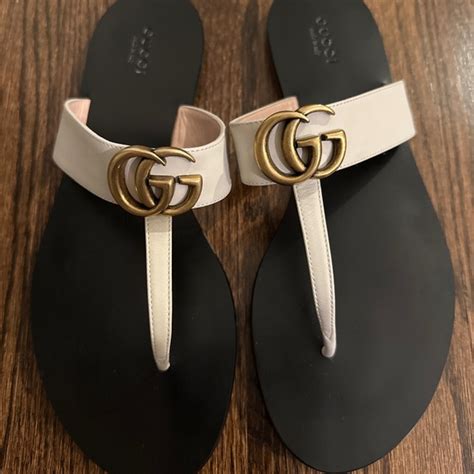 gucci flat marmont leather thongs|Gucci Marmont small price.